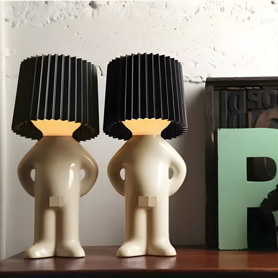 Plug-in Energy-Saving Creative Small Night Light Home Decoration Mr.P A Little Shy Man LED Naughty Boy Lamp Eye Caring