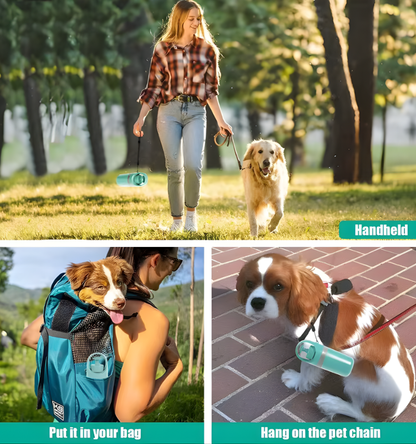 Portable Dog Pooper Scooper Outdoor Pet Waste Pick-up Cleaner Built-in Garbage Bag Handheld Pet Poop Grabber No Touch Design