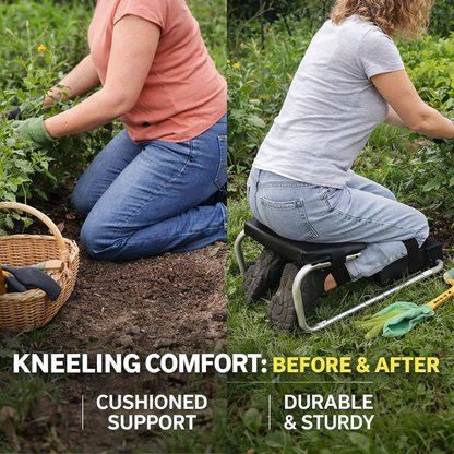 Portable Garden Kneeler Seat Chair Strap on Kneeling Device Knee Seat Leg Brace Labor-Saving Tools for Working Kneeling
