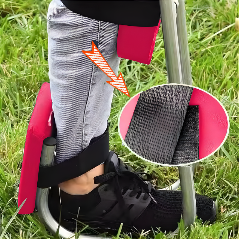 Portable Garden Kneeler Seat Chair Strap on Kneeling Device Knee Seat Leg Brace Labor-Saving Tools for Working Kneeling