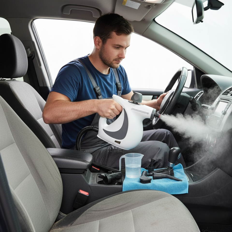 Pressurized Handheld Steam Cleaner for Home - Portable Multi-purpose High Pressure Deep Multi-surface Cleaning Steamer Machine