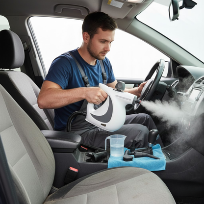 Pressurized Handheld Steam Cleaner for Home - Portable Multi-purpose High Pressure Deep Multi-surface Cleaning Steamer Machine