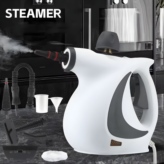 Pressurized Handheld Steam Cleaner for Home - Portable Multi-purpose High Pressure Deep Multi-surface Cleaning Steamer Machine