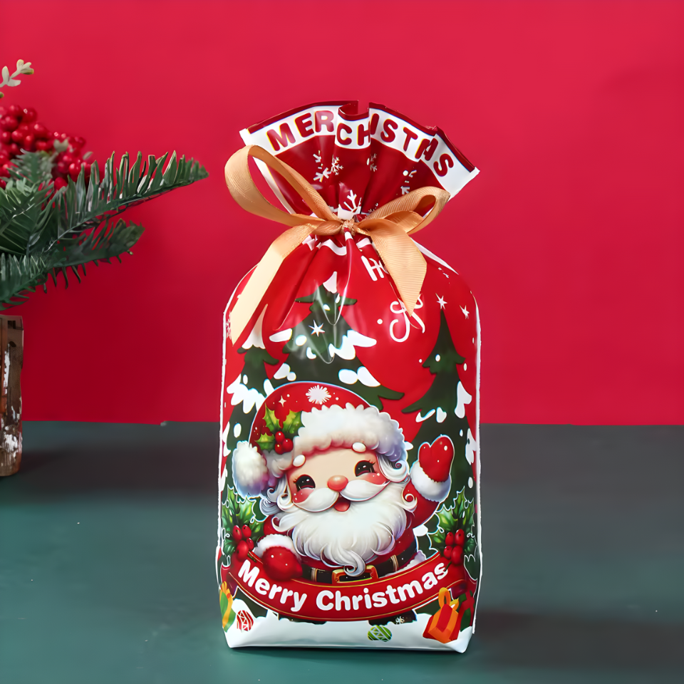 Mix Randomly Christmas Gift Cartoon Bag Gift Box Candy Biscuit Bag Decoration Christmas Party Gift Bag Children Party