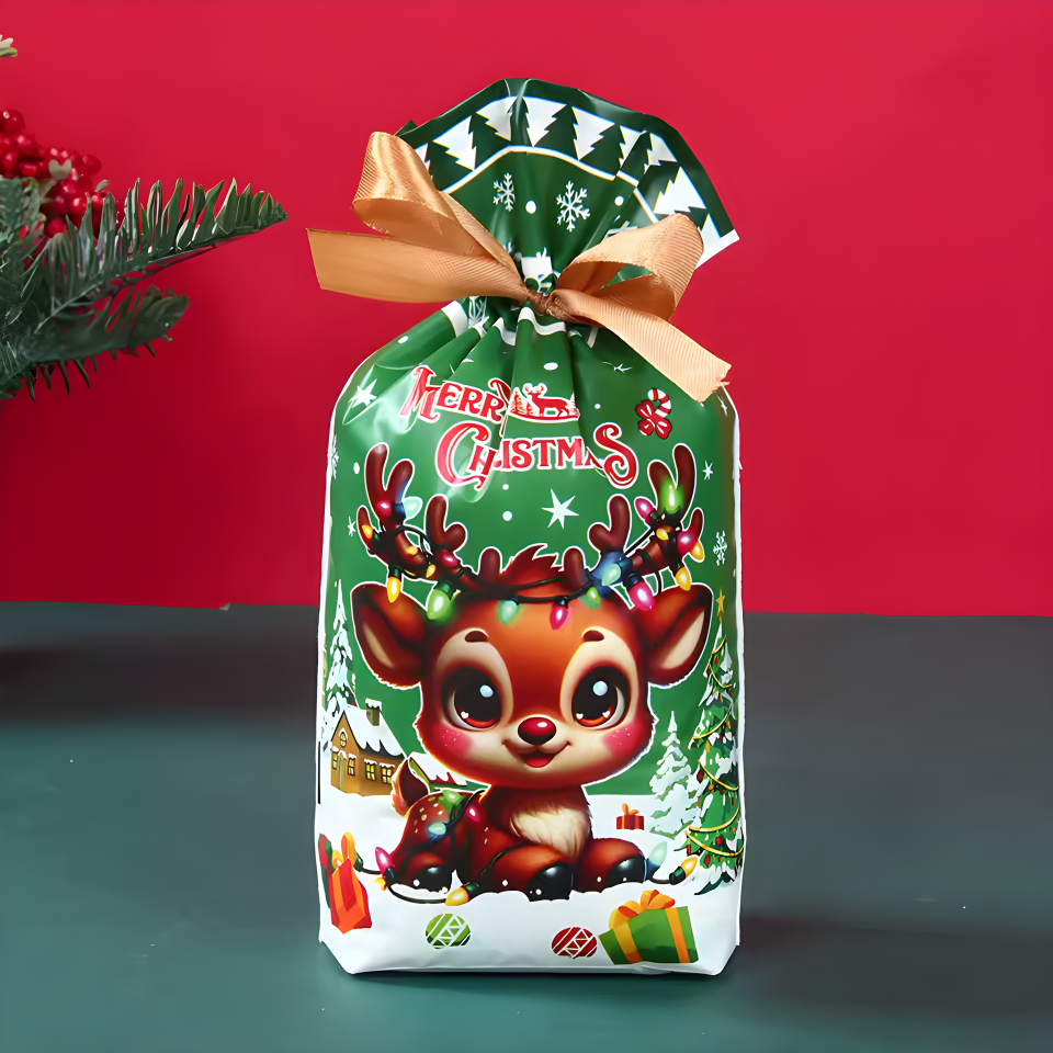 Mix Randomly Christmas Gift Cartoon Bag Gift Box Candy Biscuit Bag Decoration Christmas Party Gift Bag Children Party