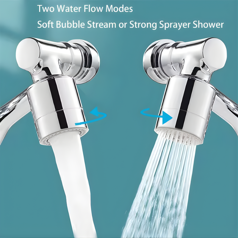 Rotatable Multifunctional Extension Faucet Aerator Kitchen Sink Faucet Extender Adapter Bathroom Tap Swivel Robotic Arm Sink Fit