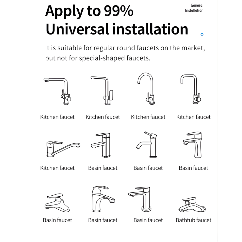 Rotatable Multifunctional Extension Faucet Aerator Kitchen Sink Faucet Extender Adapter Bathroom Tap Swivel Robotic Arm Sink Fit