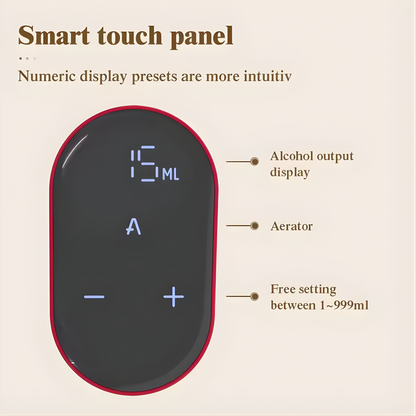 Smart electric digital wine dispenser wine suitable for more than 100 kinds of bottle mouths