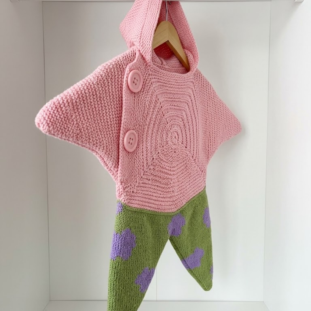 Star Baby Cute Cartoon Rompers Hand Crocheted Yarn Knitted Starfish Jumpsuit Baby Clothes 2026 Spring Autumn New