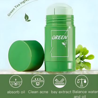 
Green Tea Eggplant Solid Mask Deep Cleansing Oil Control Balance Antioxidan Shrink Pores Remove Blackheads Refreshing Mud Mask