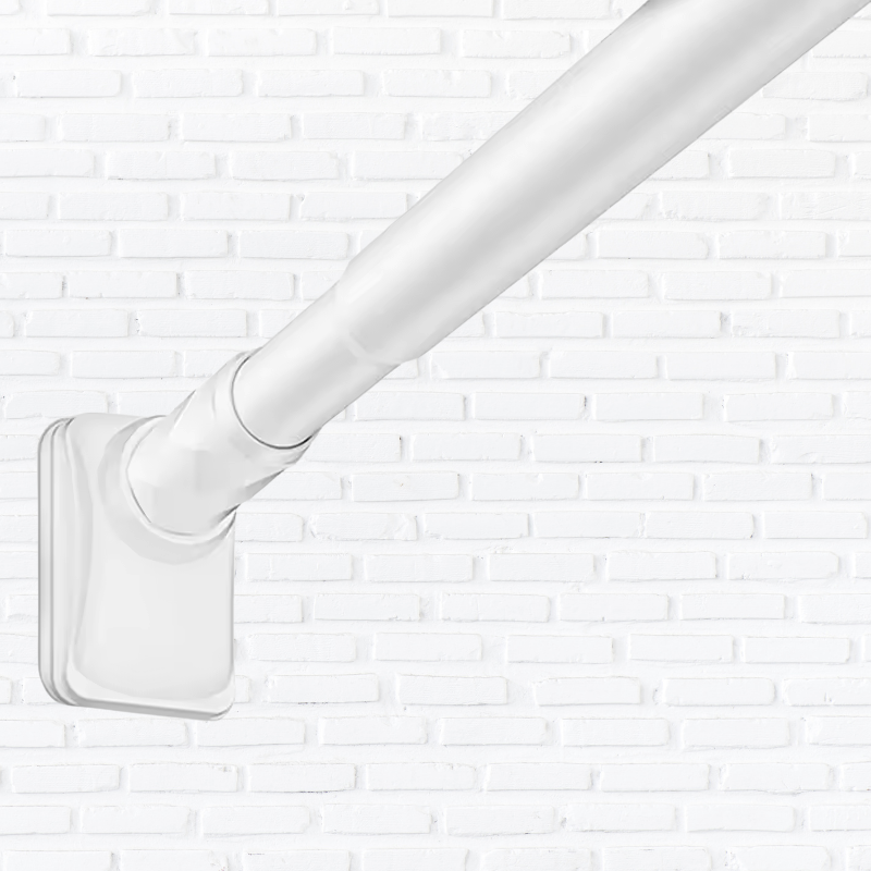 Telescopic Shower Curtain Rod, No Drill Tension Curtain Rod, Extendable from 40cm-500cm, 33mm Diameter Shower Pole Tension Rod