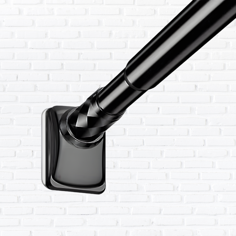 Telescopic Shower Curtain Rod, No Drill Tension Curtain Rod, Extendable from 40cm-500cm, 33mm Diameter Shower Pole Tension Rod
