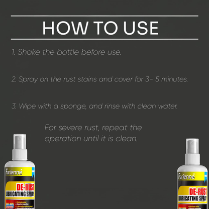  Universal Rust Remover Revitalizing Spray for Car Wheels & Metal Surfaces, Strong Decontamination, Smooth & Reliable