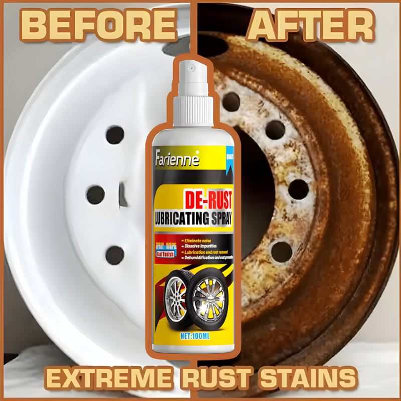  Universal Rust Remover Revitalizing Spray for Car Wheels & Metal Surfaces, Strong Decontamination, Smooth & Reliable