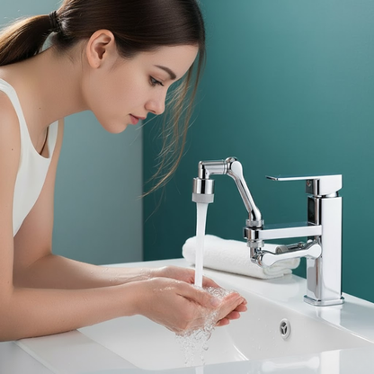 Universal Metal Copper Kitchen Faucet Aerator Extender 1080° Rotation Spray Head Tap Extension 360° Sink Sprayer Water Saving