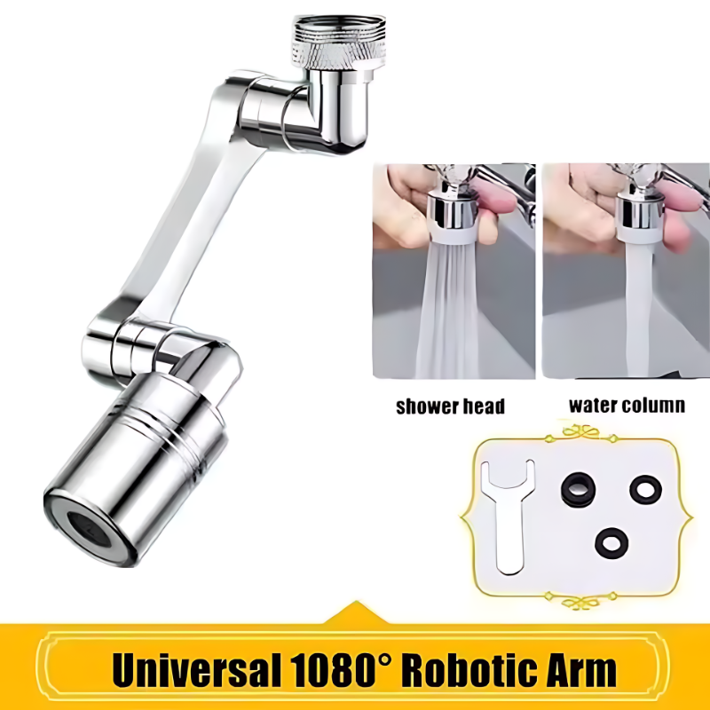 Universal Metal Copper Kitchen Faucet Aerator Extender 1080° Rotation Spray Head Tap Extension 360° Sink Sprayer Water Saving