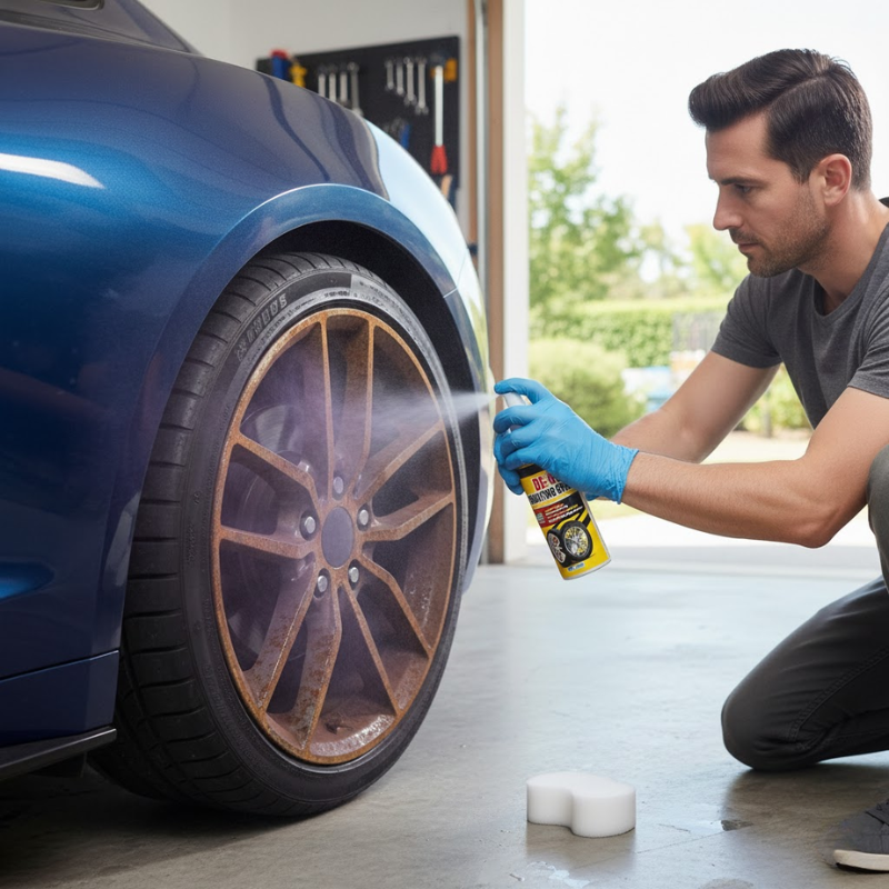  Universal Rust Remover Revitalizing Spray for Car Wheels & Metal Surfaces, Strong Decontamination, Smooth & Reliable