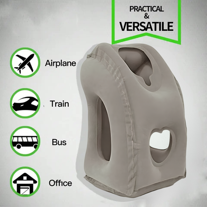Inflatable Travel Pillow,Travel Accessories With Neck And Head Support, Travel Pillow For Long Haul Flights Cars Office Napping