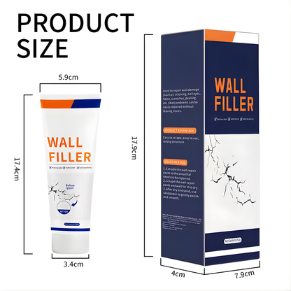 Wall Repair Paste Set with Spatula - Easy-to-Use, No-Mixing Formula, ideal for Home Wall Fixes, White Color, Long-Lasting