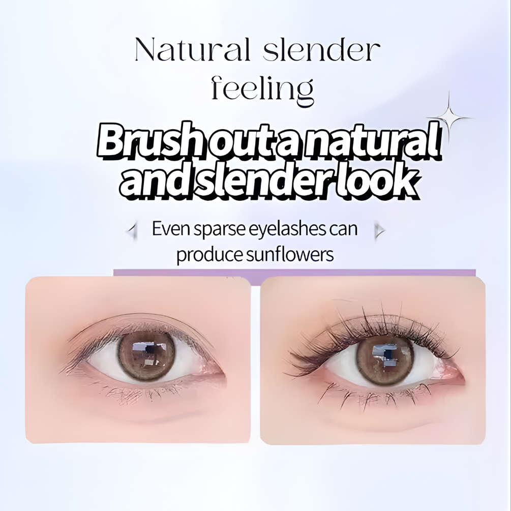 Waterproof Metallic Tube Mascara Black/Brown Silk Fiber Long Curling Non-Clumping Eyelash Extensions Spiral Makeup for Eyes