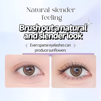 Waterproof Metallic Tube Mascara Black/Brown Silk Fiber Long Curling Non-Clumping Eyelash Extensions Spiral Makeup for Eyes