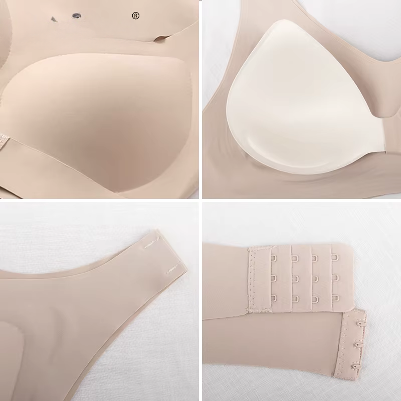 Wireless Posture Correction Push Up Bra for Women, Seamless Cross Back Support Bra Comfortable Everyday Lingerie