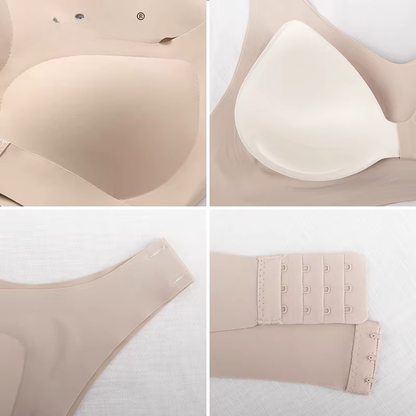 Wireless Posture Correction Push Up Bra for Women, Seamless Cross Back Support Bra Comfortable Everyday Lingerie