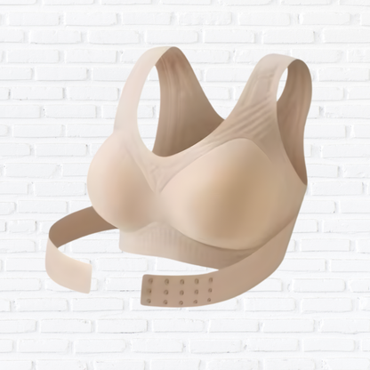 Wireless Posture Correction Push Up Bra for Women, Seamless Cross Back Support Bra Comfortable Everyday Lingerie