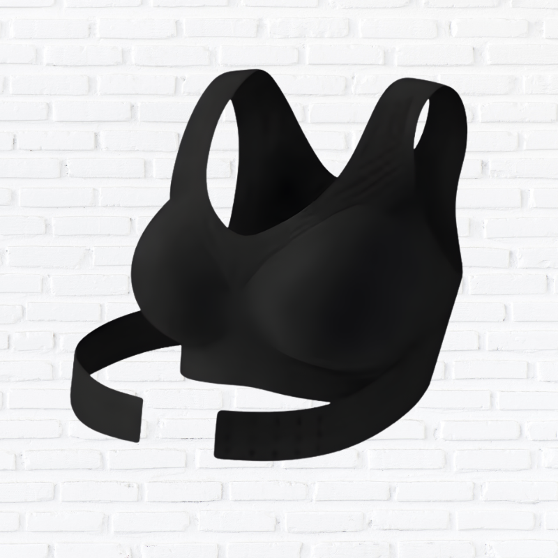 Wireless Posture Correction Push Up Bra for Women, Seamless Cross Back Support Bra Comfortable Everyday Lingerie
