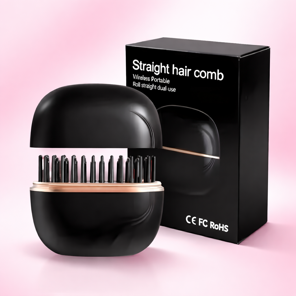 Wireless Negative Ion Straight Hair Comb Mini Portable Longlasting Fluffy Home Straight Hair Comb Hair Styling Hair Straightener
