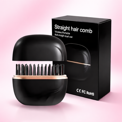 Wireless Negative Ion Straight Hair Comb Mini Portable Longlasting Fluffy Home Straight Hair Comb Hair Styling Hair Straightener