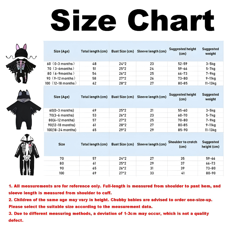 With Bat Design Baby Halloween Costume Skull Head Cosplay Baby FallOutfit Cute & Cool Autumn Style Infant Romper Baby Photoshoot