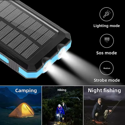XIAOMI Solar Power Bank Wireless 200000mAh Large Capacity Fast Charging External Battery Outdoor Survival Emergency Equipment