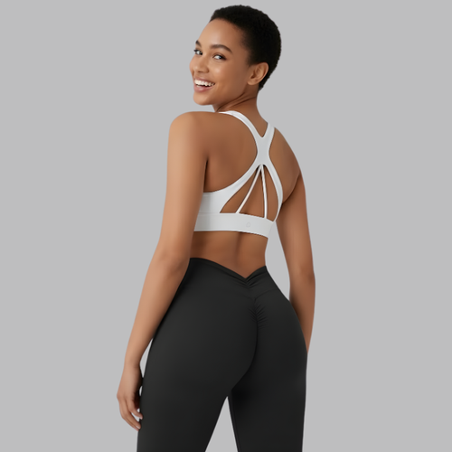 Seamless High Waist Sports Pants, Peach Hip Lift Back, V-Fold, Fitness Pants