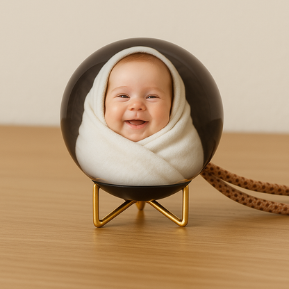 3D Video Crystal Ball DIY Memory Art Glass Ball Lamp Spherical Pixel Display 2.7inchs Screen 4GB Videos Player for Gift