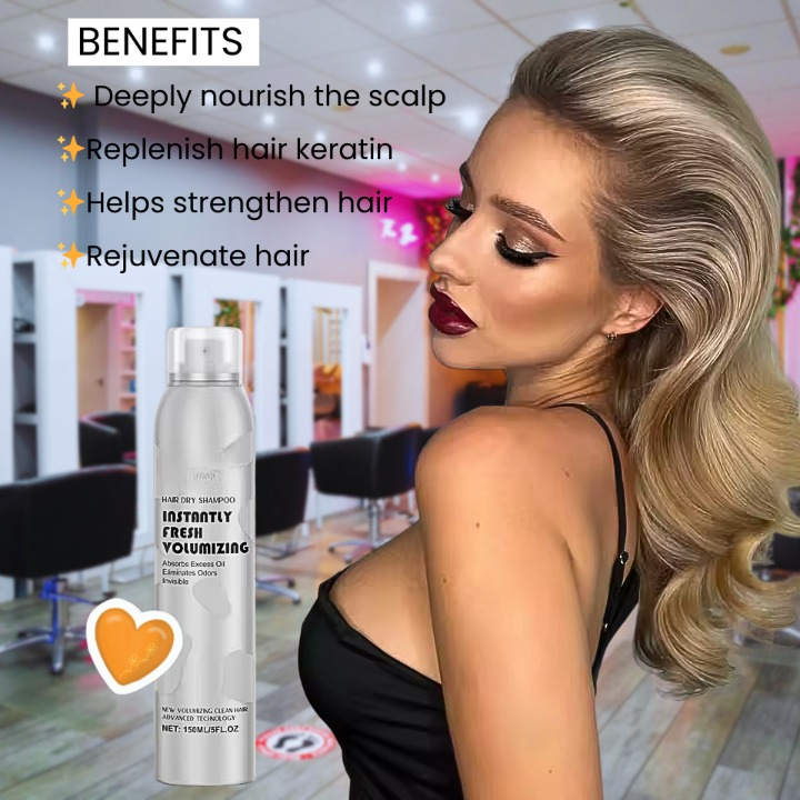 Prima Dry Shampoo Spray – Instant Freshness, Fluffy Volume, Oil Control