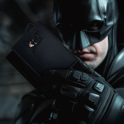 Aurece - Leather Bat ID Card Holder Wallet