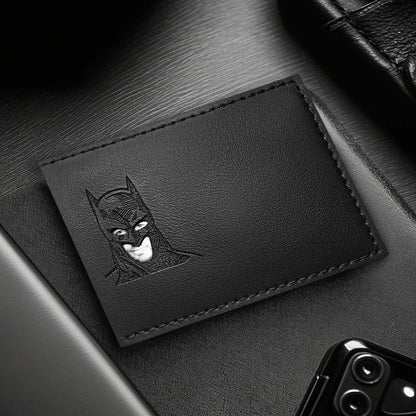 Aurece - Leather Bat ID Card Holder Wallet