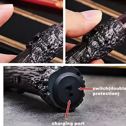 Professional Cosplay Electronic Fire Flasher Magic Wands Magic Trick Flame Lighter Device Props Magicians Accessories Magia Game