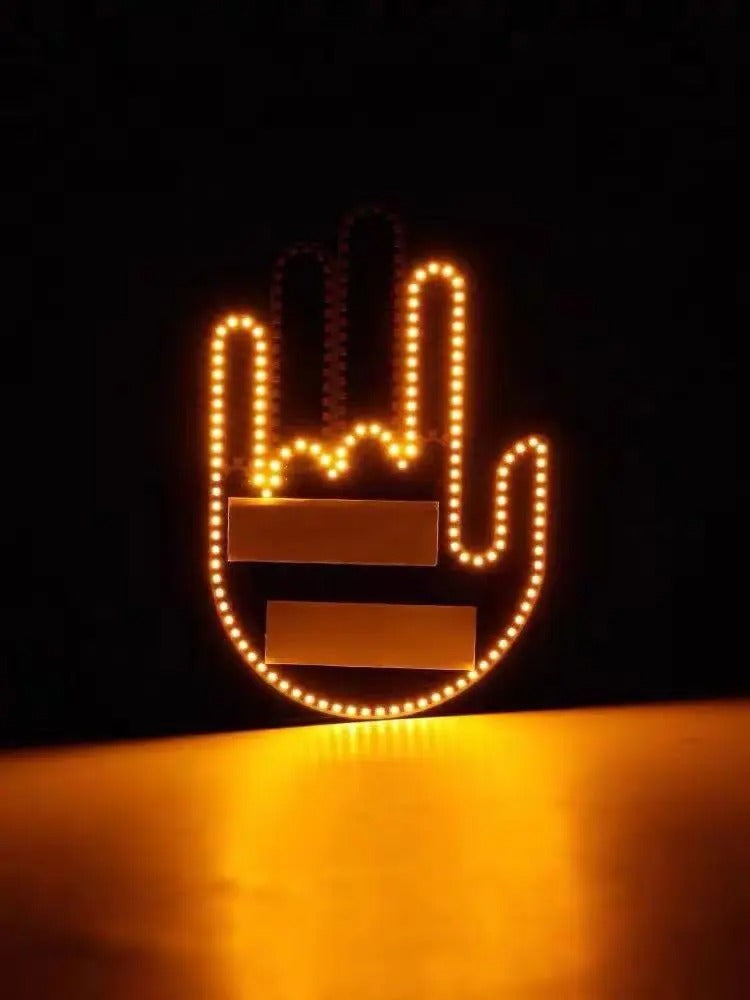 Aurece™ - Funny Car Middle Finger LED Light with Remote
