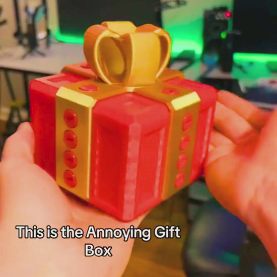 Turn any gift into an unforgettable experience with the Annoying 3D Prank Gift Box. This hilarious screw-lock box makes unwrapping a challenge, adding laughs, suspense, and the ultimate “what is THIS?!” reaction to every occasion.

More than just a prank, it doubles as a stylish, reusable storage box for jewelry, stationery, or tiny treasures. Perfect for birthdays, holidays, or just because—this gift box is the surprise that keeps on giving.